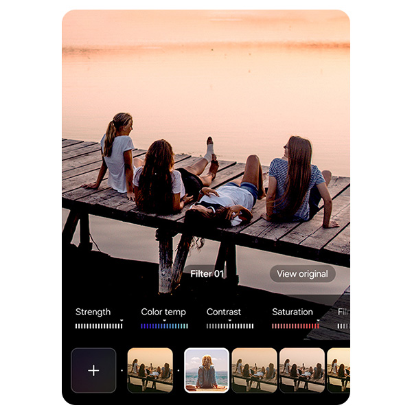 schermata filtri personalizzati Samsung Galaxy S25 FE
