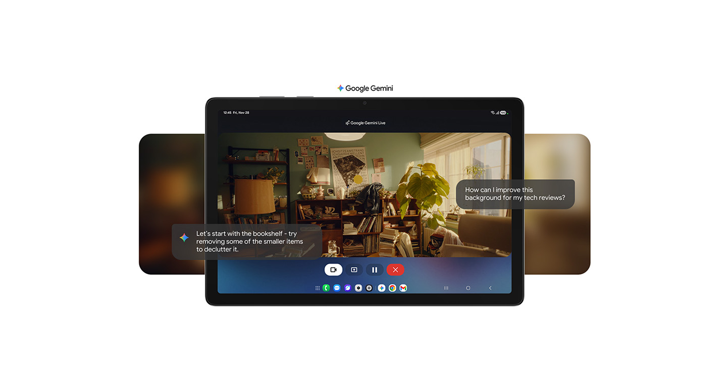 Condivisione dello schermo sul tuo Galaxy Tab A11+ per ottenere informazioni in tempo reale con Gemini Live. 