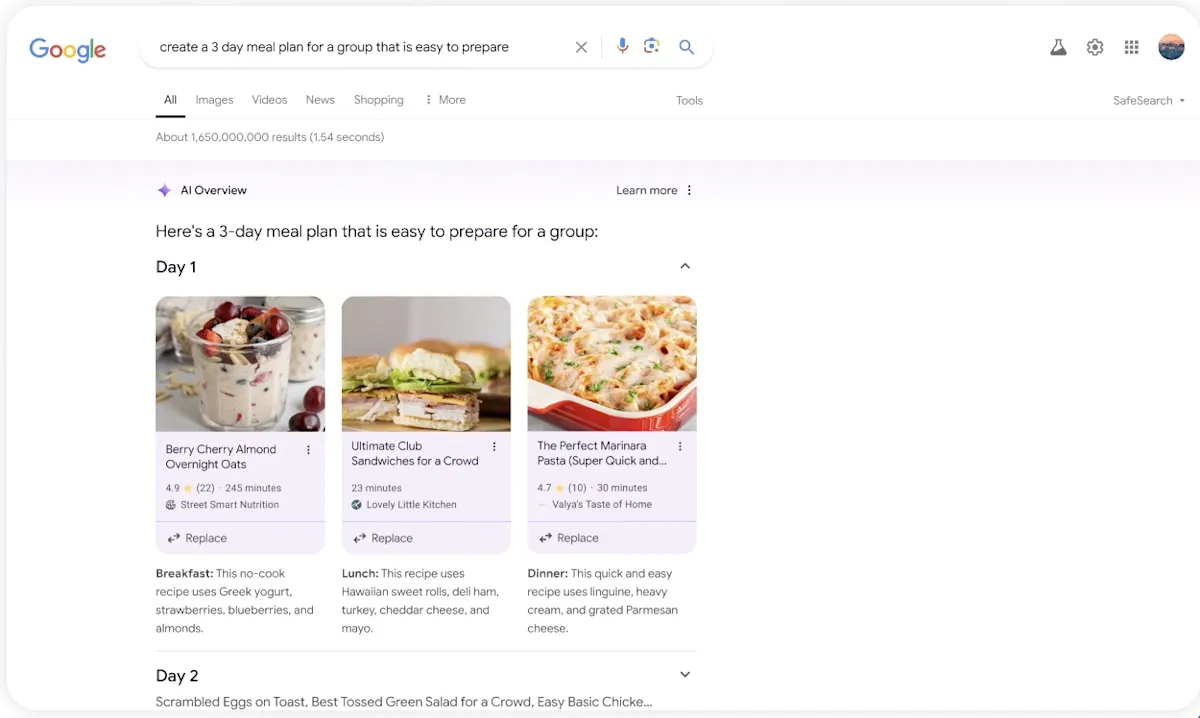 nuova interfaccia google