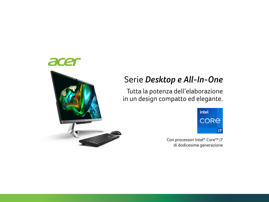 Scopri la serie Desktop e All-in-One / contenitore teaser / acer