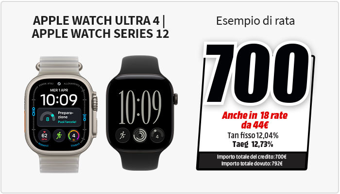 dettaglio finanziamento su apple watch ultra 4