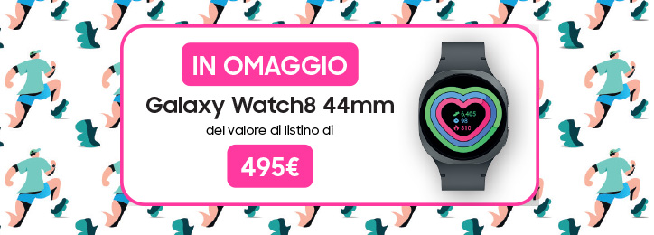 In omaggio Galaxy Watch8 44mm del valore di listino di 495€