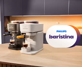 Scopri la nuova Philips Baristina. Il vero espresso, in un tocco.