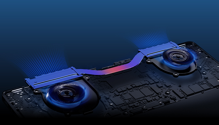 sistema di raffreddamento galaxy book 6 pro