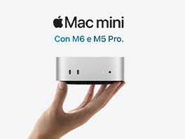Mac mini. Con M6 e M5 Pro.