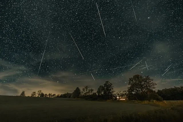 Le stelle cadenti della Notte di San Lorenzo sono in realtà uno sciame meteorico. 