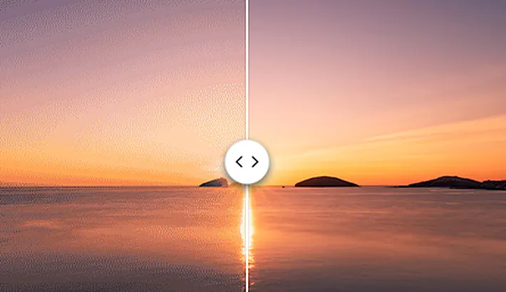 l'immagine di un tramonto rosaceo