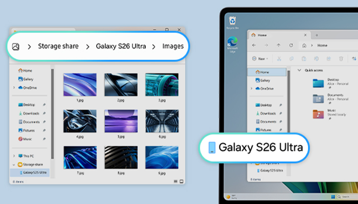 schermata condivisione archiviazione samsung