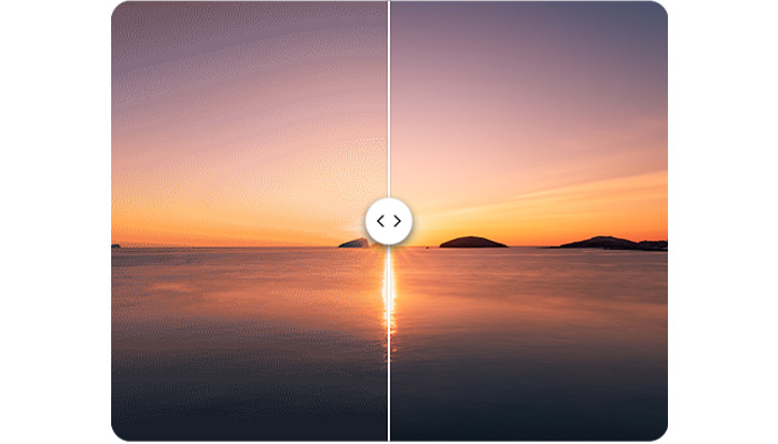 tramonto sul mare con tre isolotti