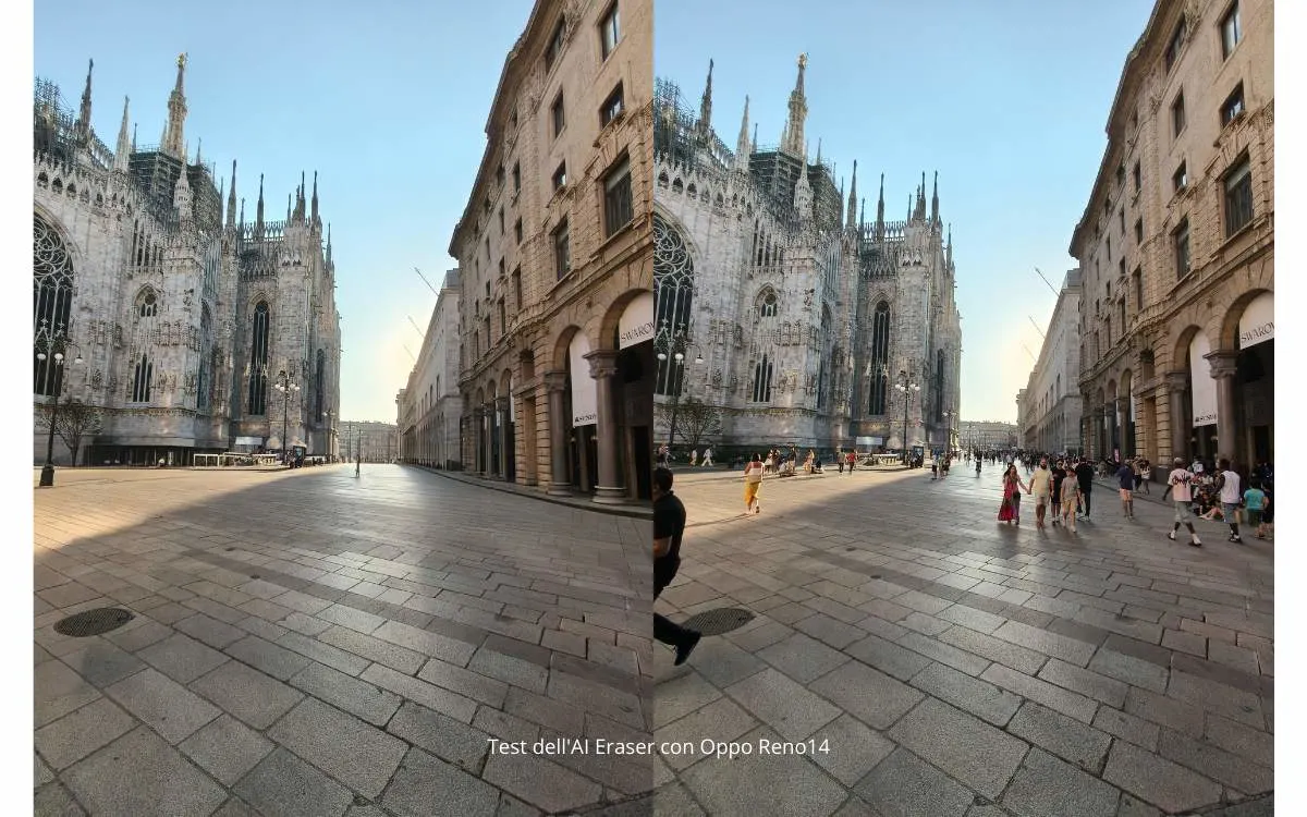 fotocamera e ia test dell'oppo reno 14