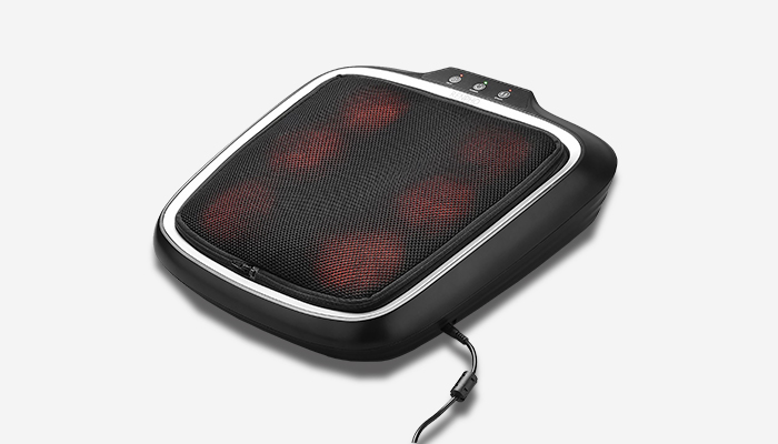 RENPHO MASSAGGIO SHIATSU PIEDI colore nero/rosaceo nero su sfondo grigio