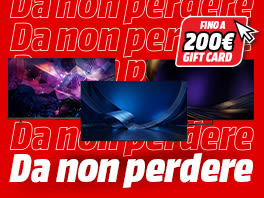 Su selezione TV HISENSE fino a 200€ di Gift Card