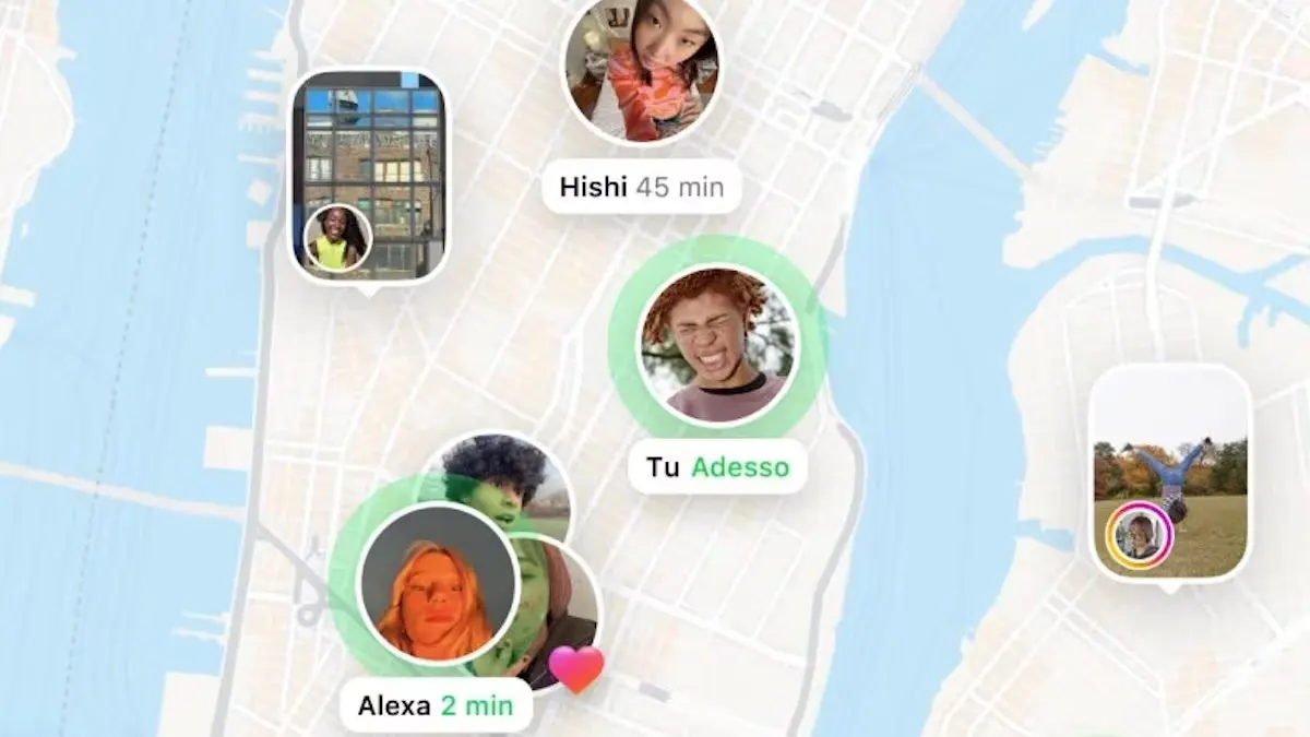 Dimostrazione disattivazione posizione Instagram