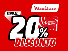 Moulinex: fino al -20% con MW CLUB e consegna gratis!