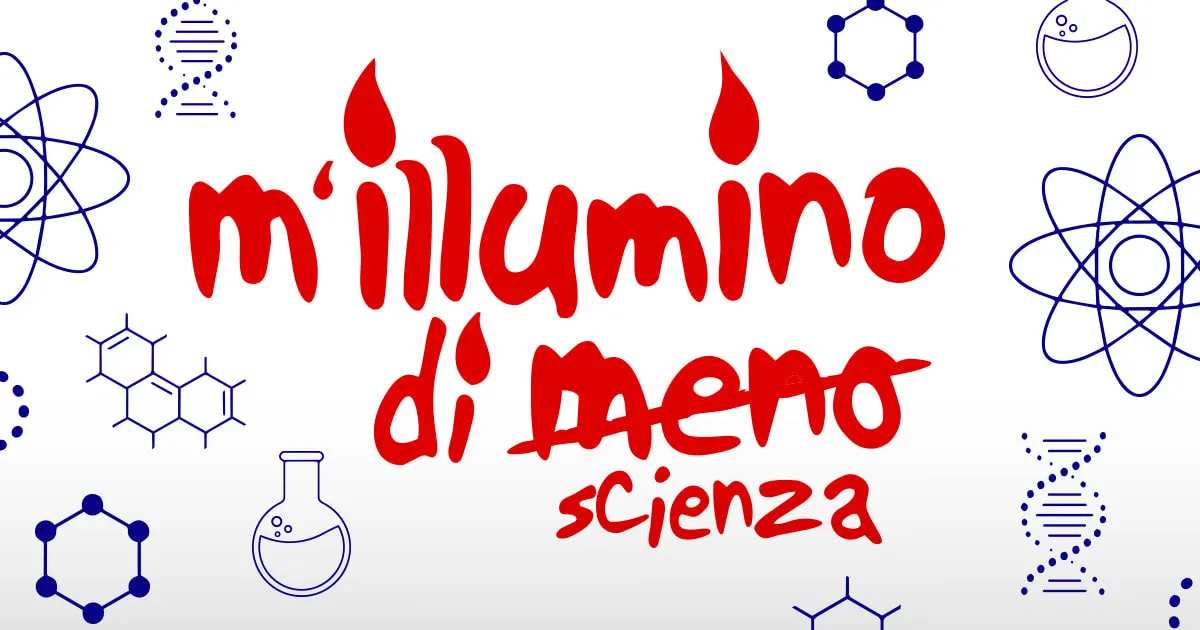 Sfondo verde con la scritta "M'illumino di meno", data 16 Febbraio 2025, e un globo decorato con una bicicletta bianca.