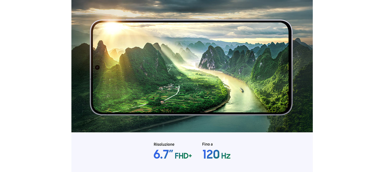 dettaglio display immersivo Samsung Galaxy S25 FE