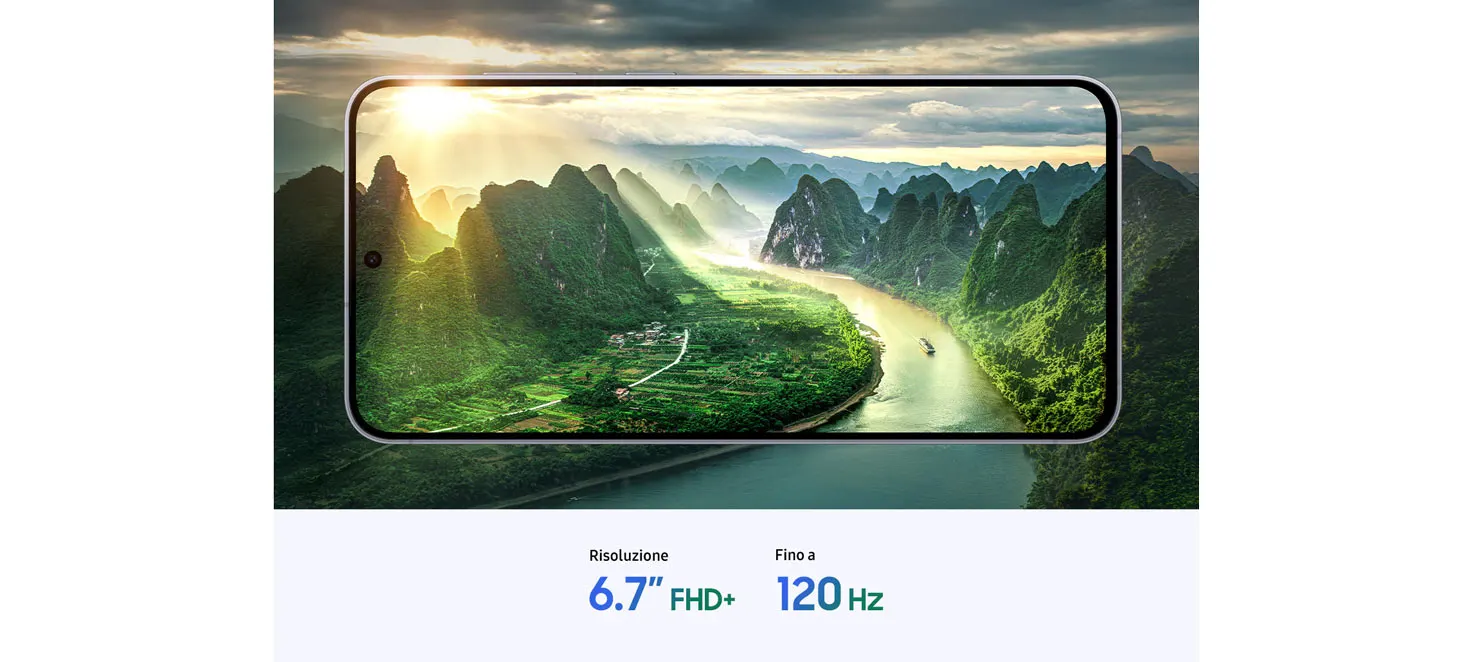 dettaglio display immersivo Samsung Galaxy S25 FE
