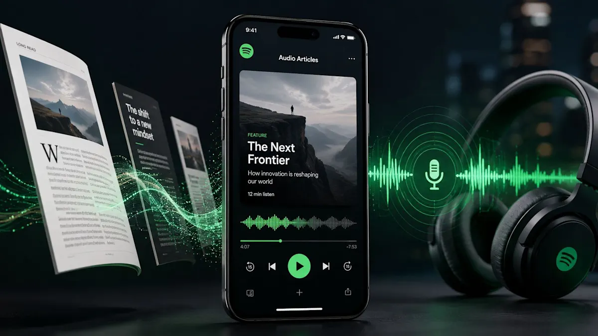 spotify articoli in formato audio