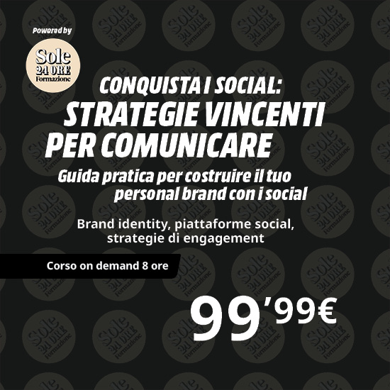 Conquista i social Corsi Sole 24 ORE