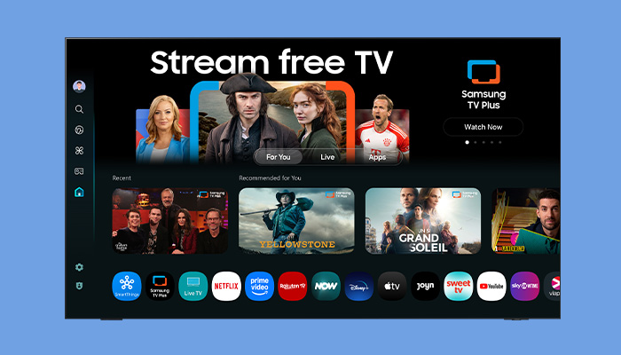 Schermata della One UI Tizen 