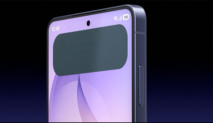 telefono samsung violaceo su sfondo nero