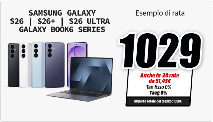 dettaglio finanziamento su samsung galaxy s26 ultra