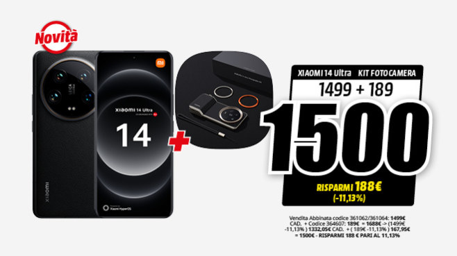 teaser Xiaomi 14 ULTRA / BUNDLE KIT FOTOGRAFICO / dal 16 aprile/