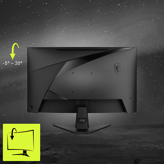 Monitor con Supporto regolabile in inclinazione