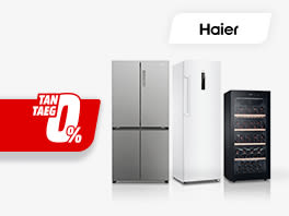 Tasso zero in 10 rate su frigoriferi, congelatori e cantinette HAIER
