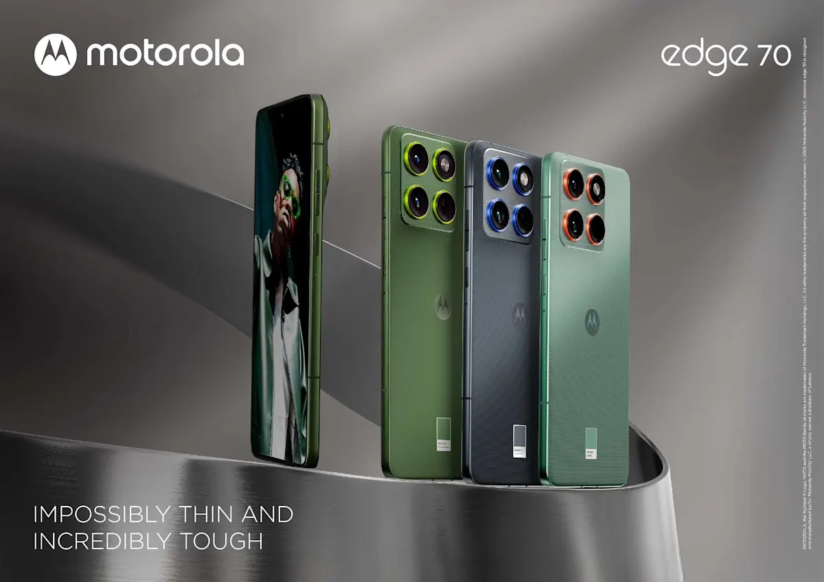 Immagine di un Motorola edge 70