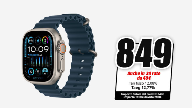 trade apple watch week / 187803 Apple Watch Ultra 2 Cellular 49mm / [2-8 maggio]