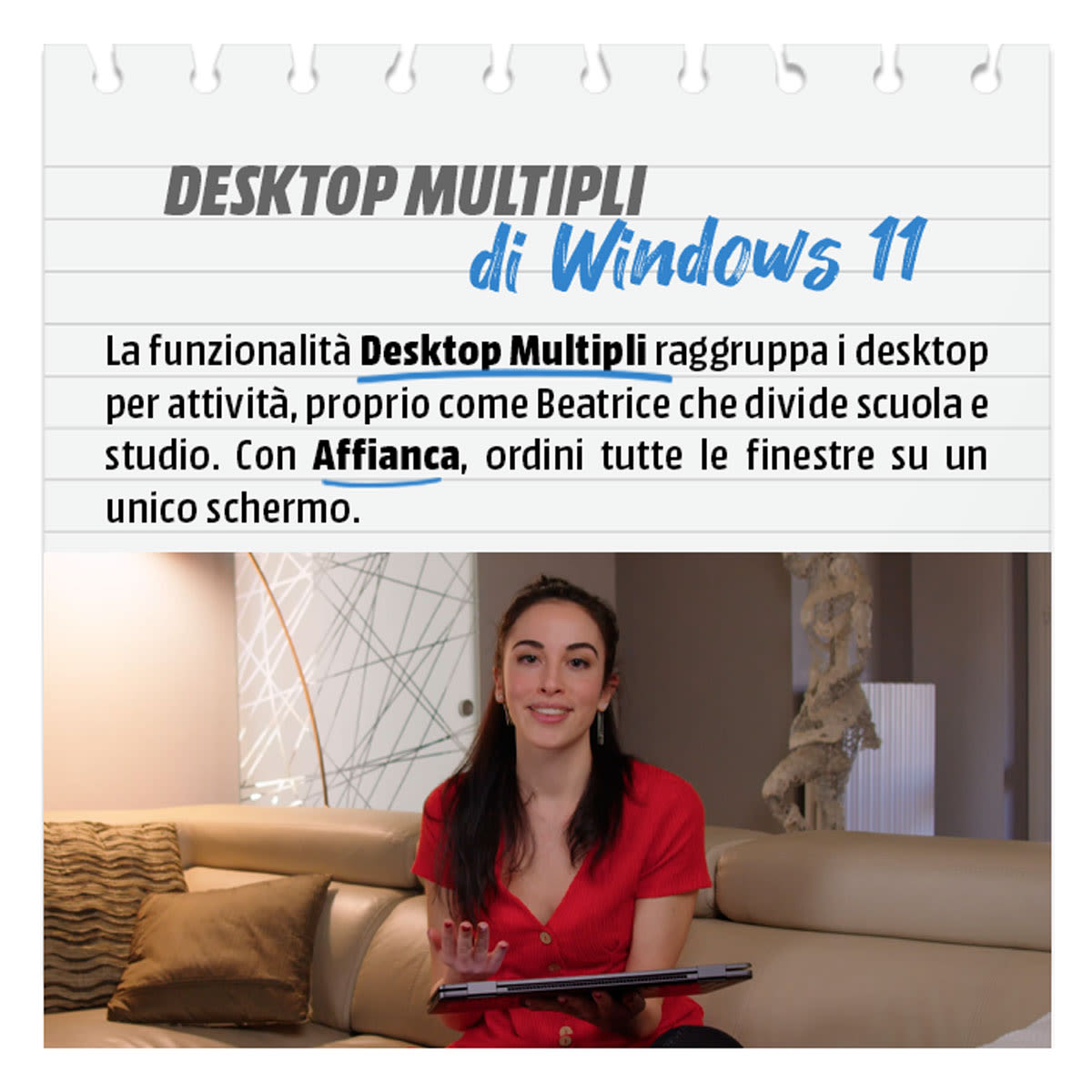 desktop multipli/ microsoft productivity tips [senza fine]