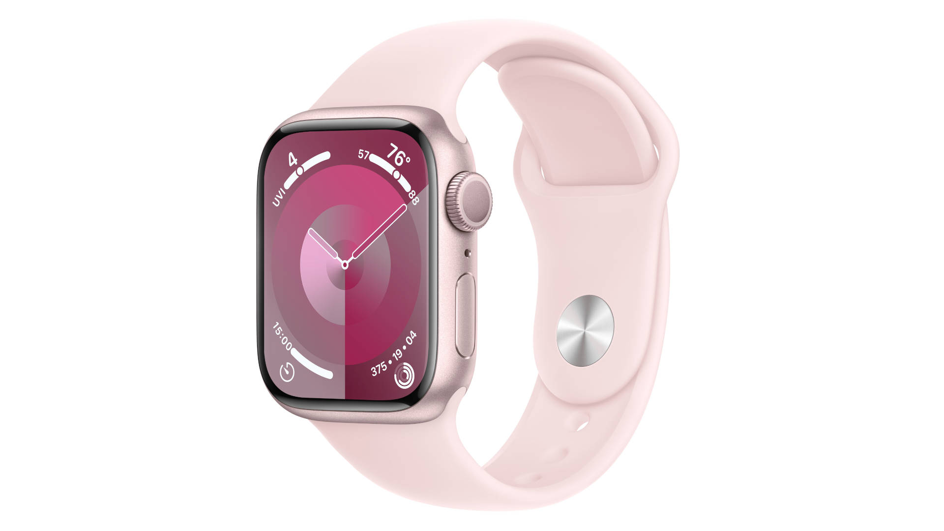 APPLE Watch Series 9 GPS 41 mm Roze Aluminium Case Lichtroze Sport