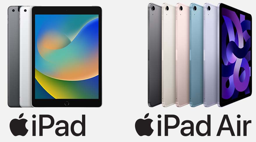 IPad Air (2022) en iPad (2021) vergelijken