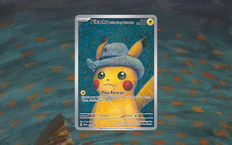 Pokémon x Van Gogh-kaart