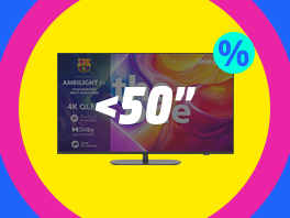 Kleine tv's: kleiner dan 50"