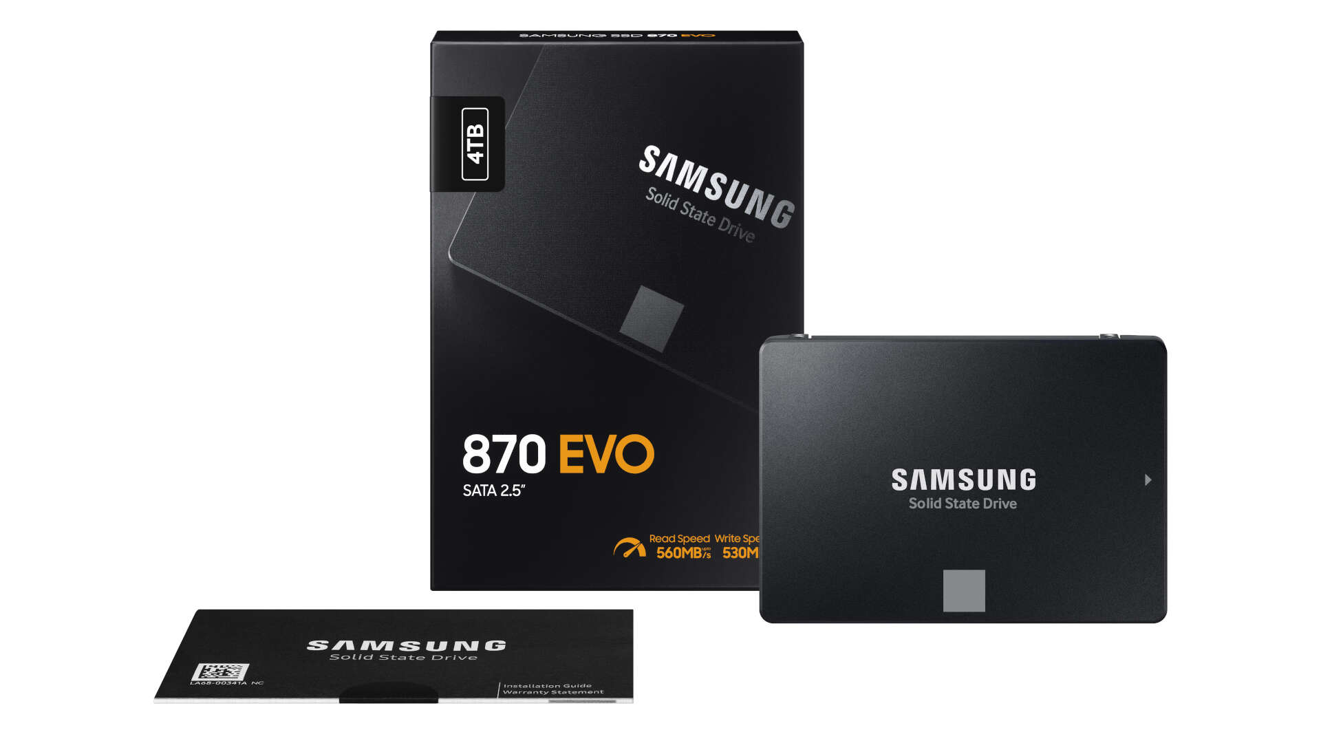 Samsung 870 EVO 250GB SSD 2台セット Samsung | 870 EVO SSD - 250GB - SATA 3 - 2,5 INCH - 560 Mbit/s