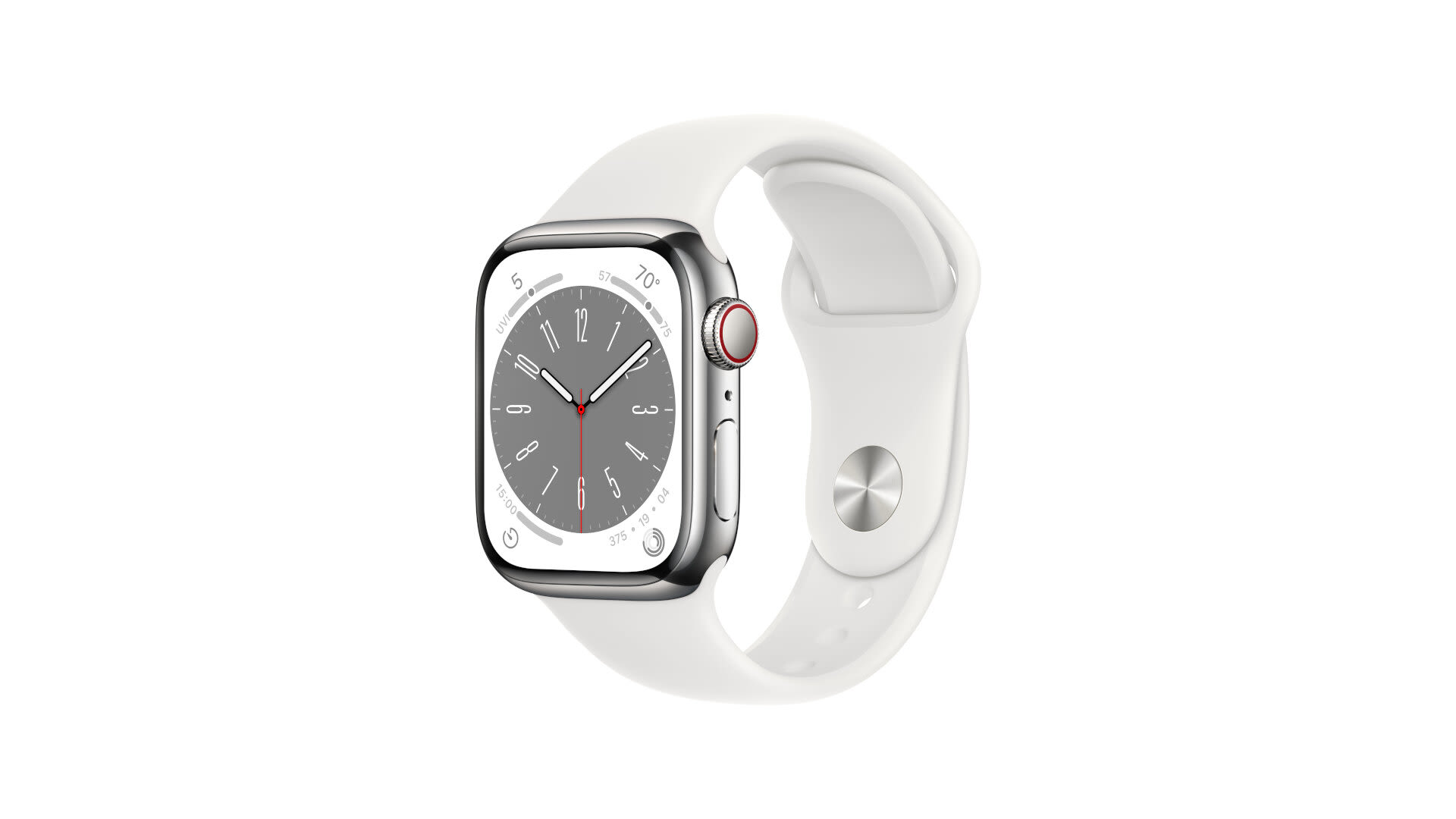 1738589 S8 GPSCEL 41MM SLVR ST WTH