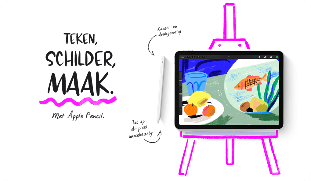 Apple - Doe meer op iPad - Teken, schilder en maak