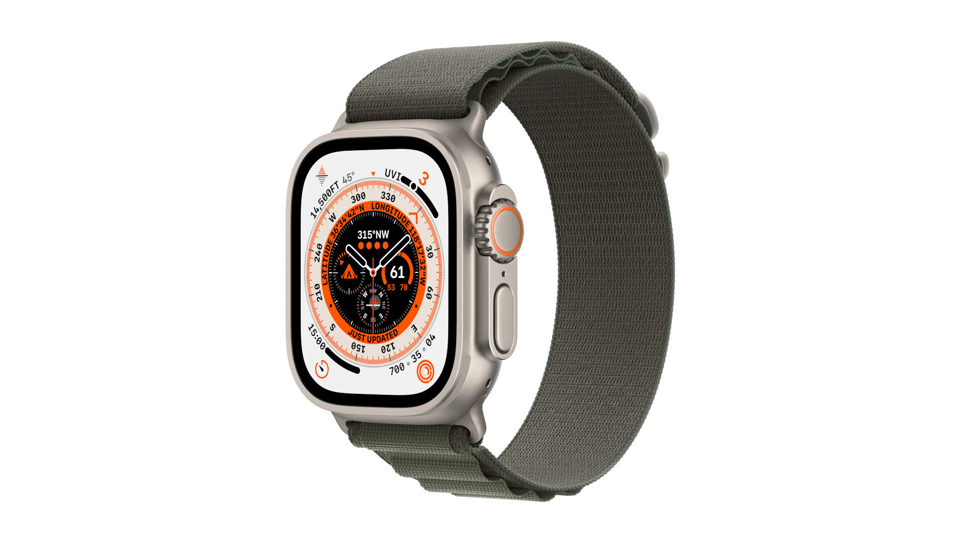 1738577 WATCH ULTRA GPSCEL 49MM GREEN M