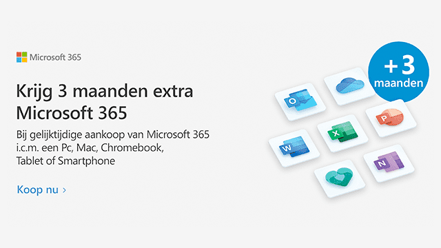 Microsoft 365 - 3 maanden extra Microsoft 365