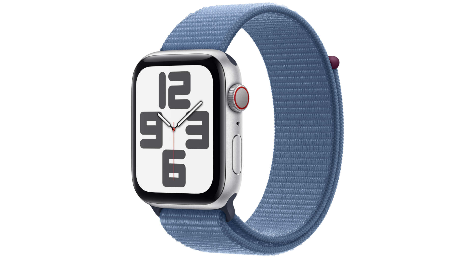 APPLE Watch SE GPS + Cellular 44 mm Zilver Aluminium Case/Winterblauw