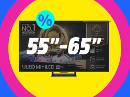 Middelgrote tv's: 55"-65"