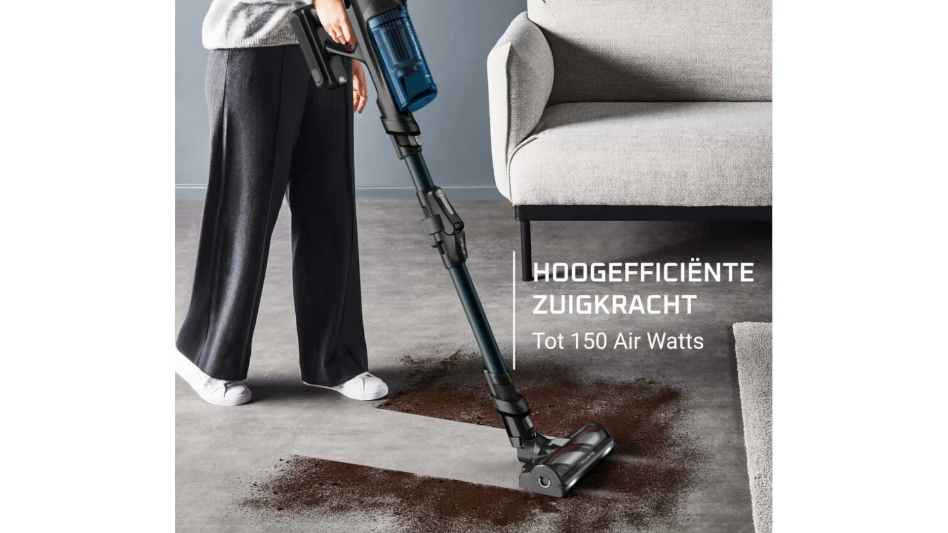 ROWENTA RH9AD1 X-Force Flex 13.60 Aqua Steelstofzuiger incl. kruimelzuiger Blauw