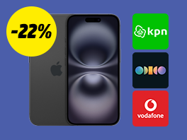 Product image of category Tot 22% voordeel op Apple iPhones i.c.m. abo