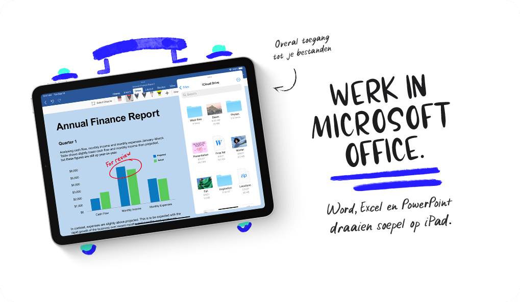 Doe meer op iPad - Werken in Microsoft Office