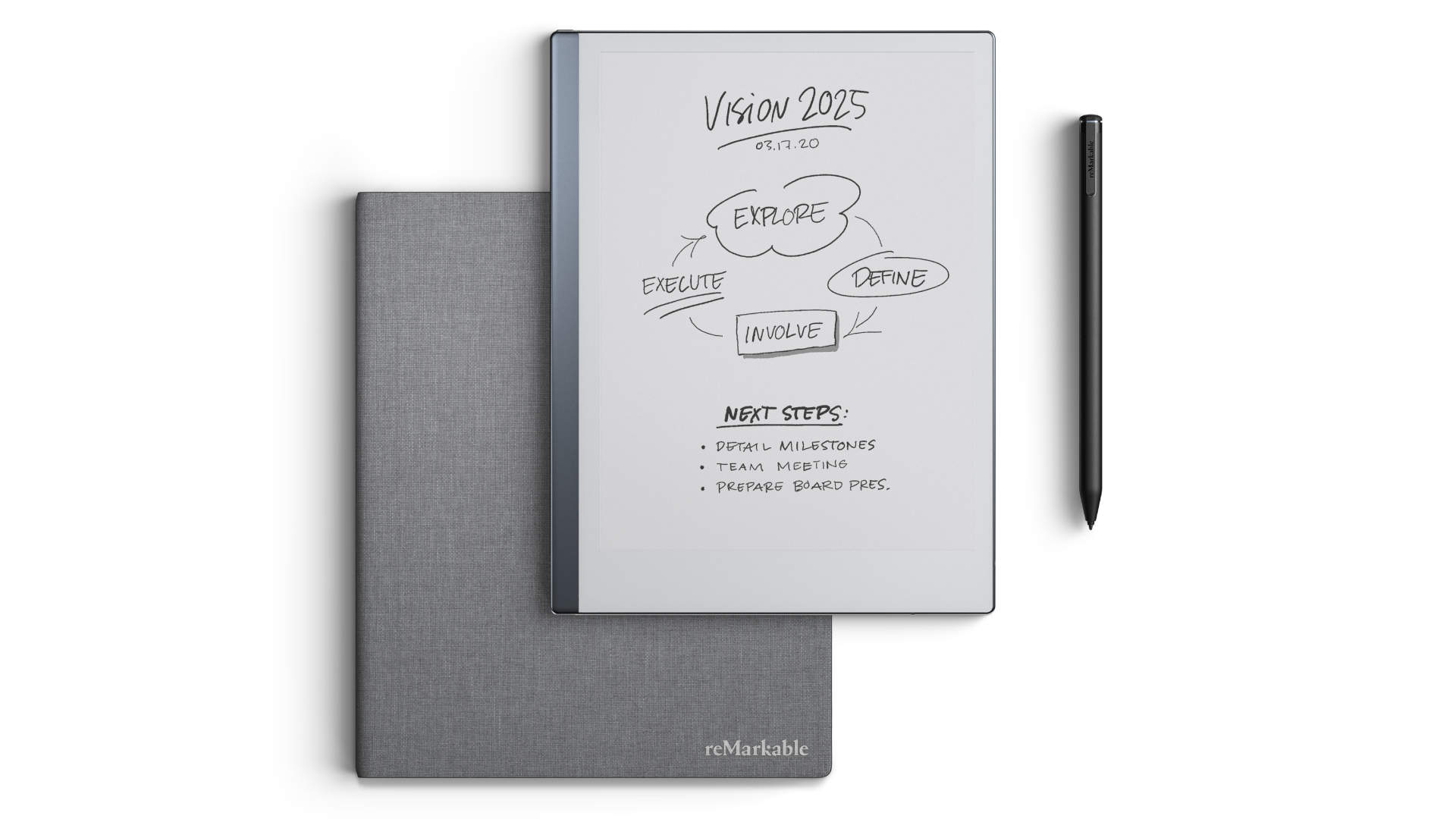 [美品] reMarkable 2 + Marker Plus + Folio REMARKABLE 2 + Marker Plus + Book Folio Zwart Leer | MediaMarkt