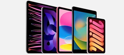 Afmetingen van Apple iPads