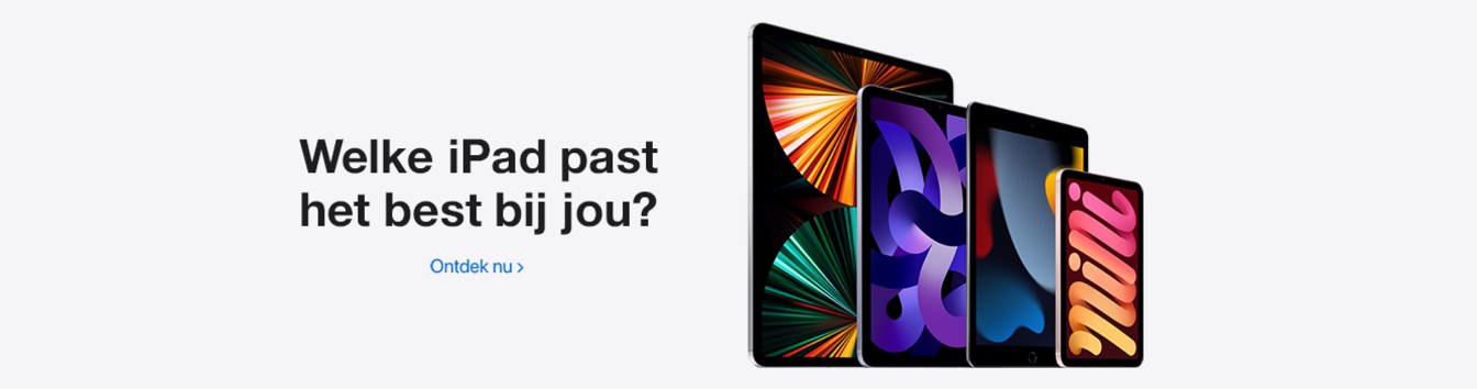 Apple - Banner - Welke iPad past bij jou?