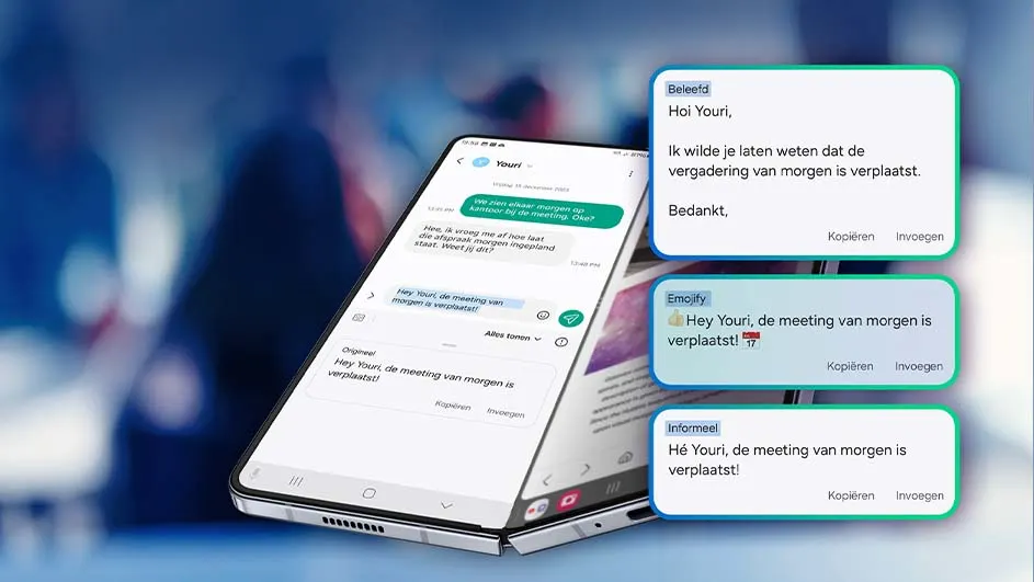 Pas de taal en toon van berichten aan dankzij Chat Assist 